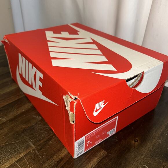 Nike Court Borough Low Recraft 7Y Sail/College Grey Photo Dust New W/Box - Picture 12 of 15